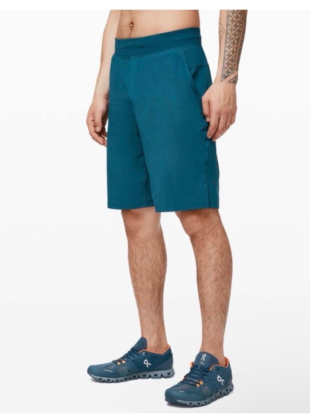 Lululemon Men’s T.H.E. Shorts Storm Teal Men's Athletic Shorts 11” Medium